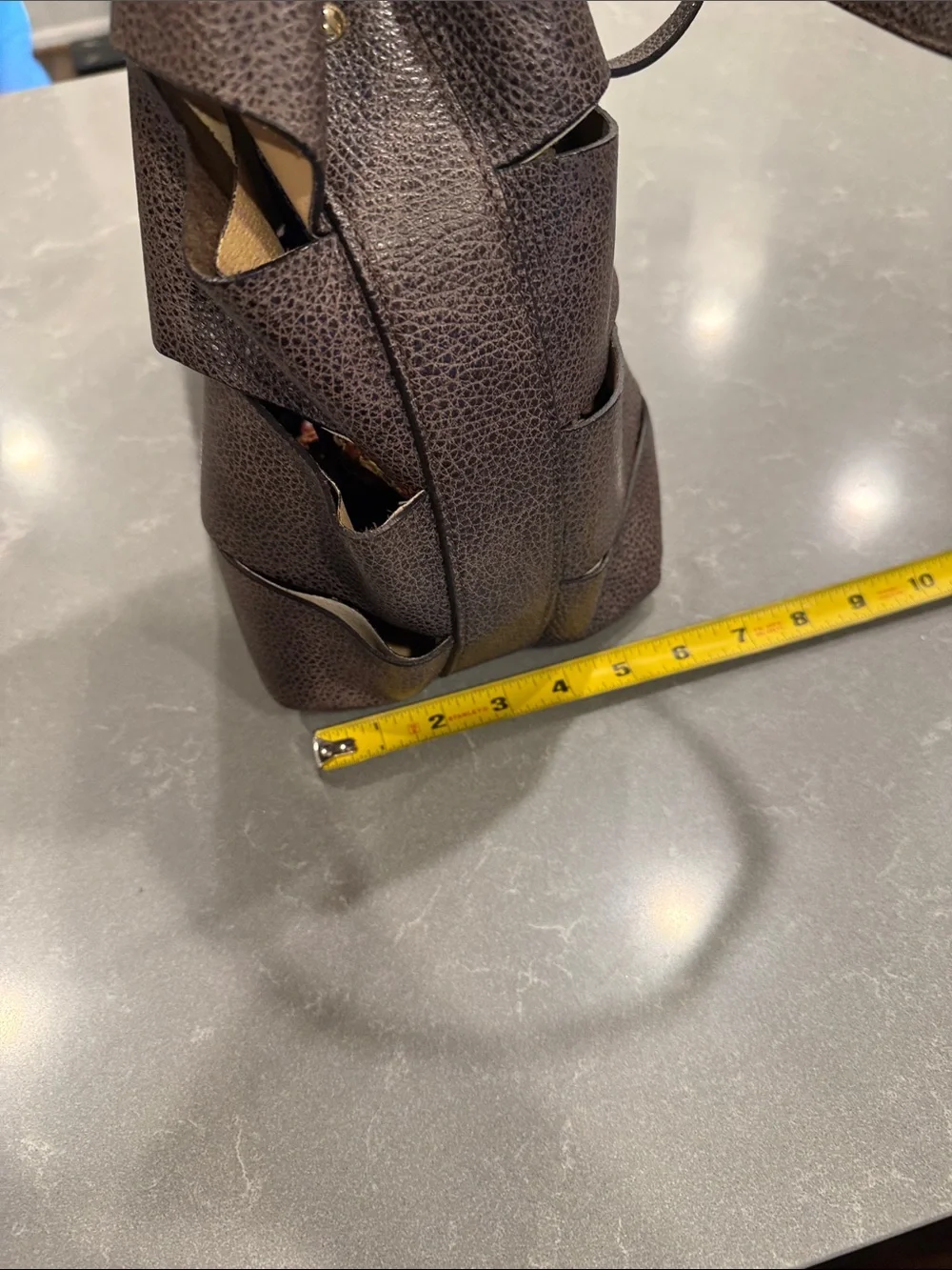 Leather Textured Brown Women's Shoulder Tote